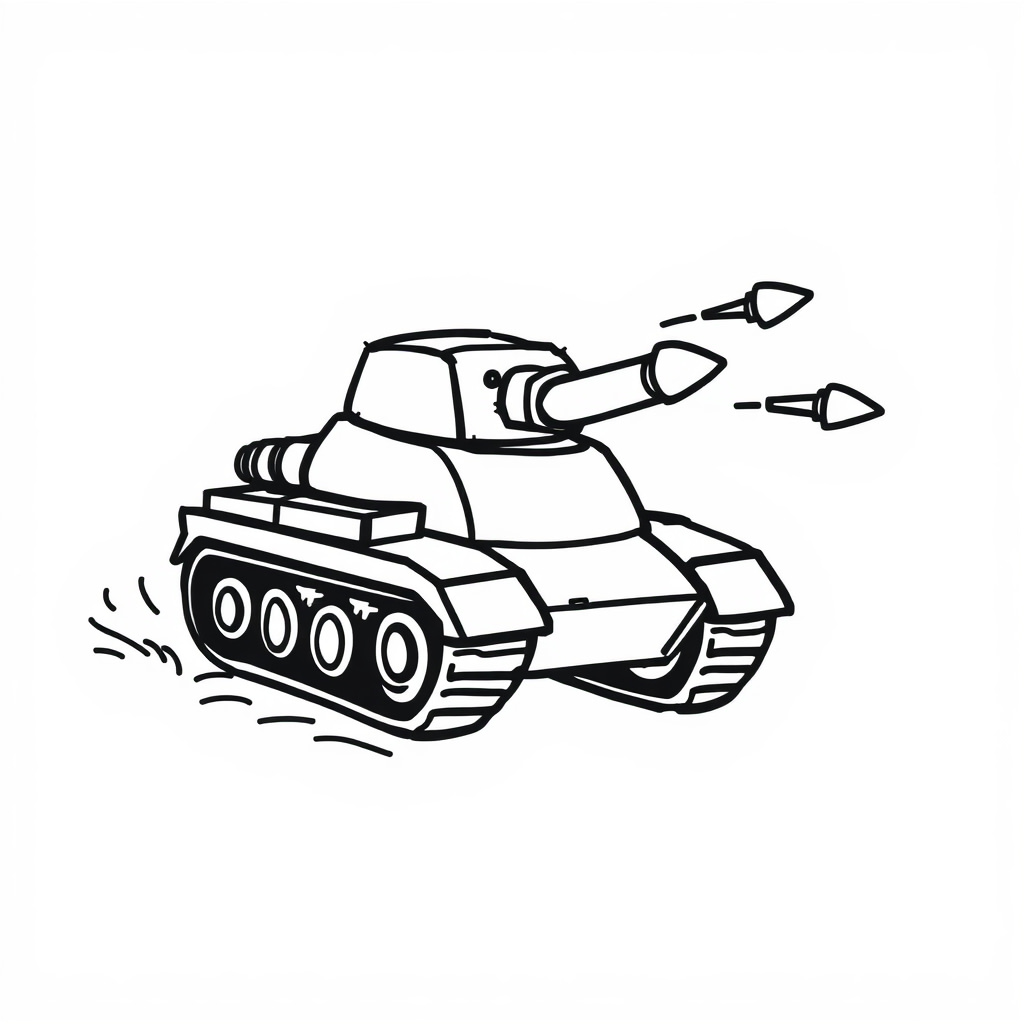 Tank dodging missiles