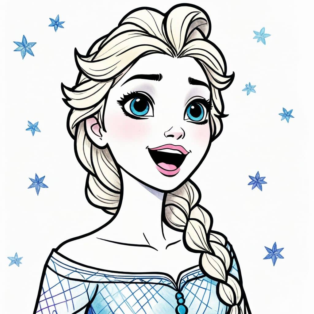 Colored Elsa - Frozen Princess singing