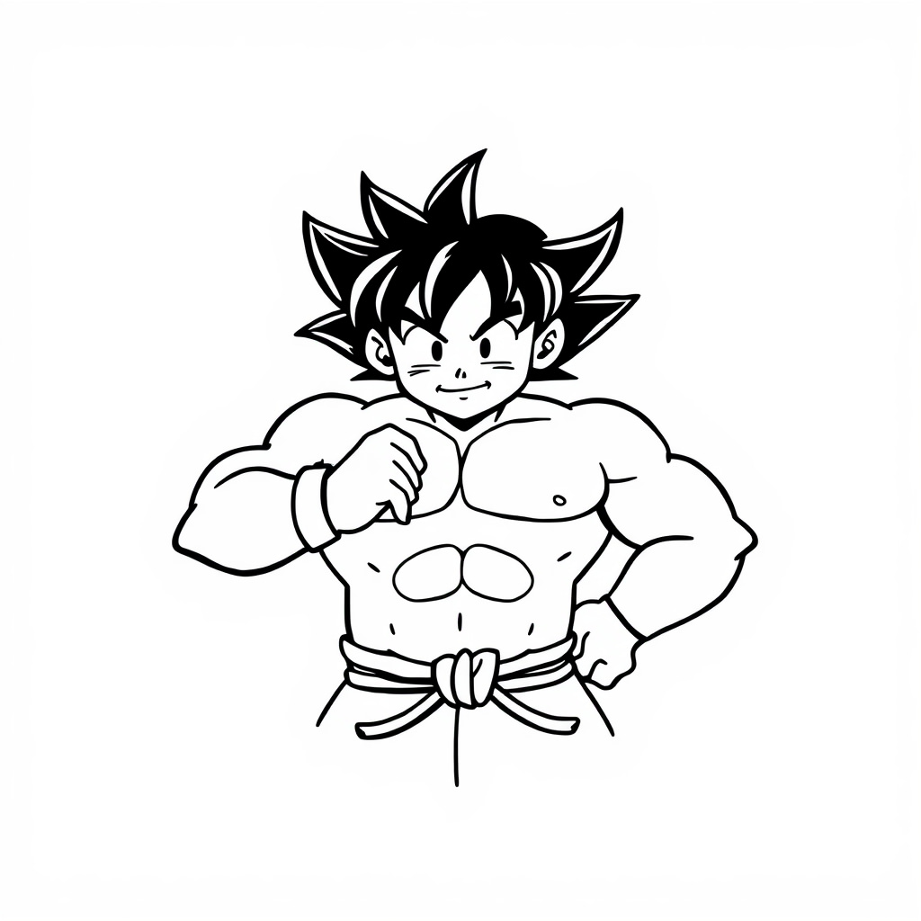 Broly fastening his belt