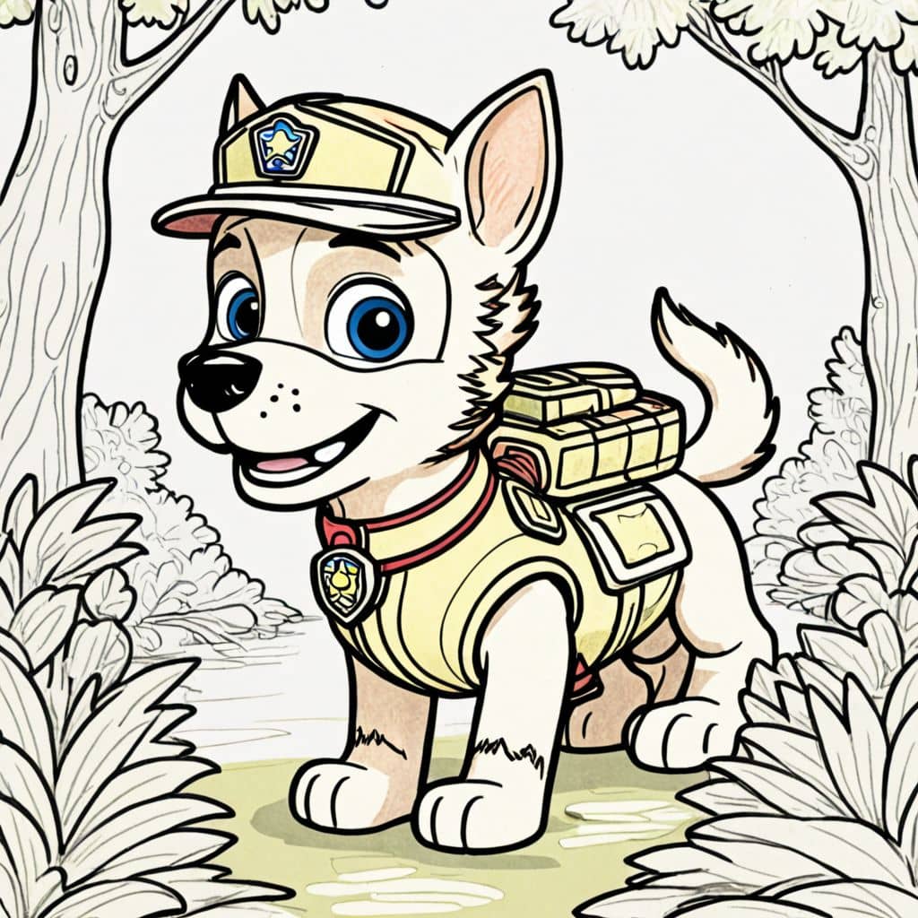 Colored Tracker - Paw Patrol jungle adventure