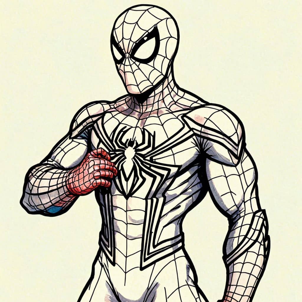 Colored Spiderman - 2099 suit