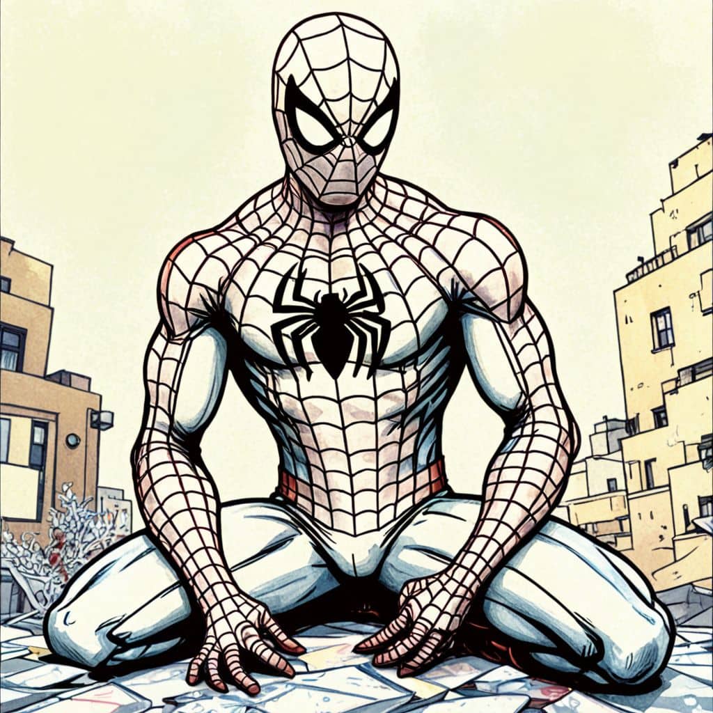 Colored Spiderman - homemade suit