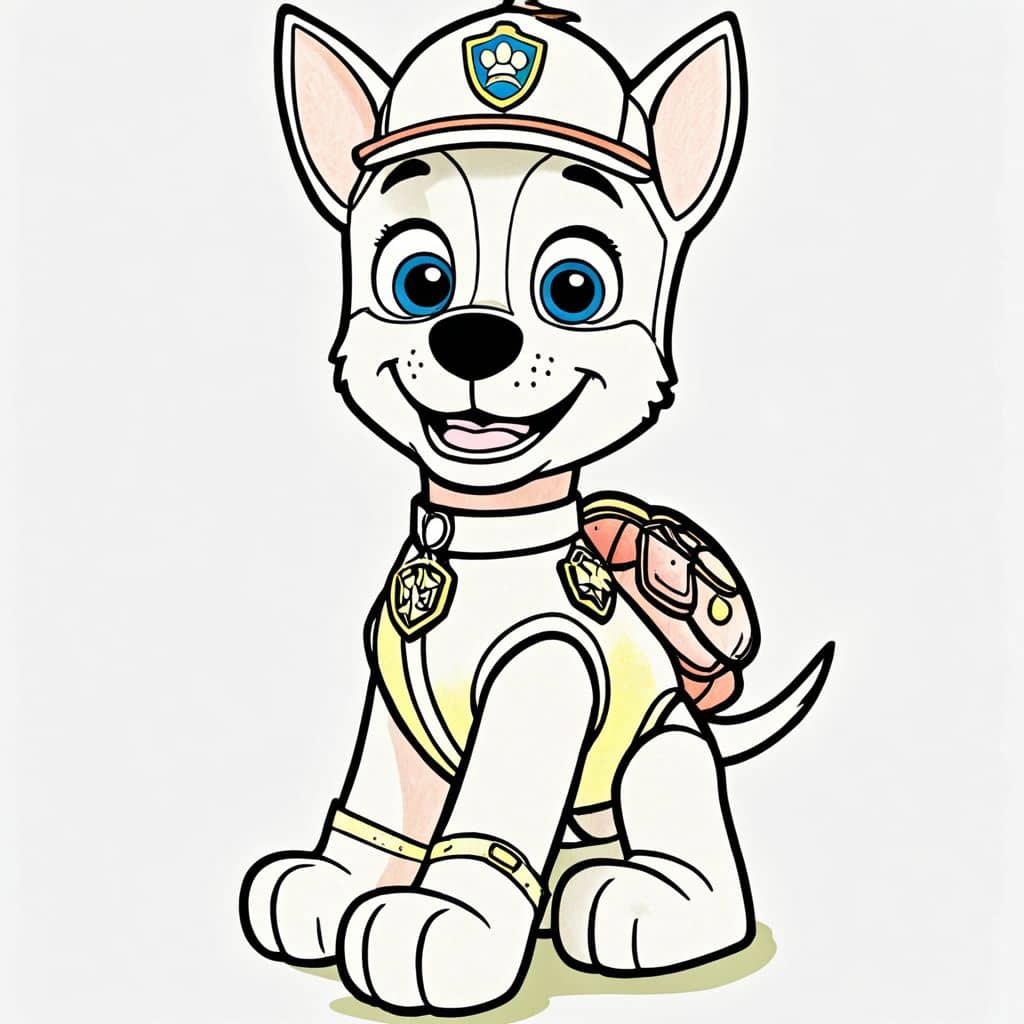 Colored Chase - Paw Patrol police uniform