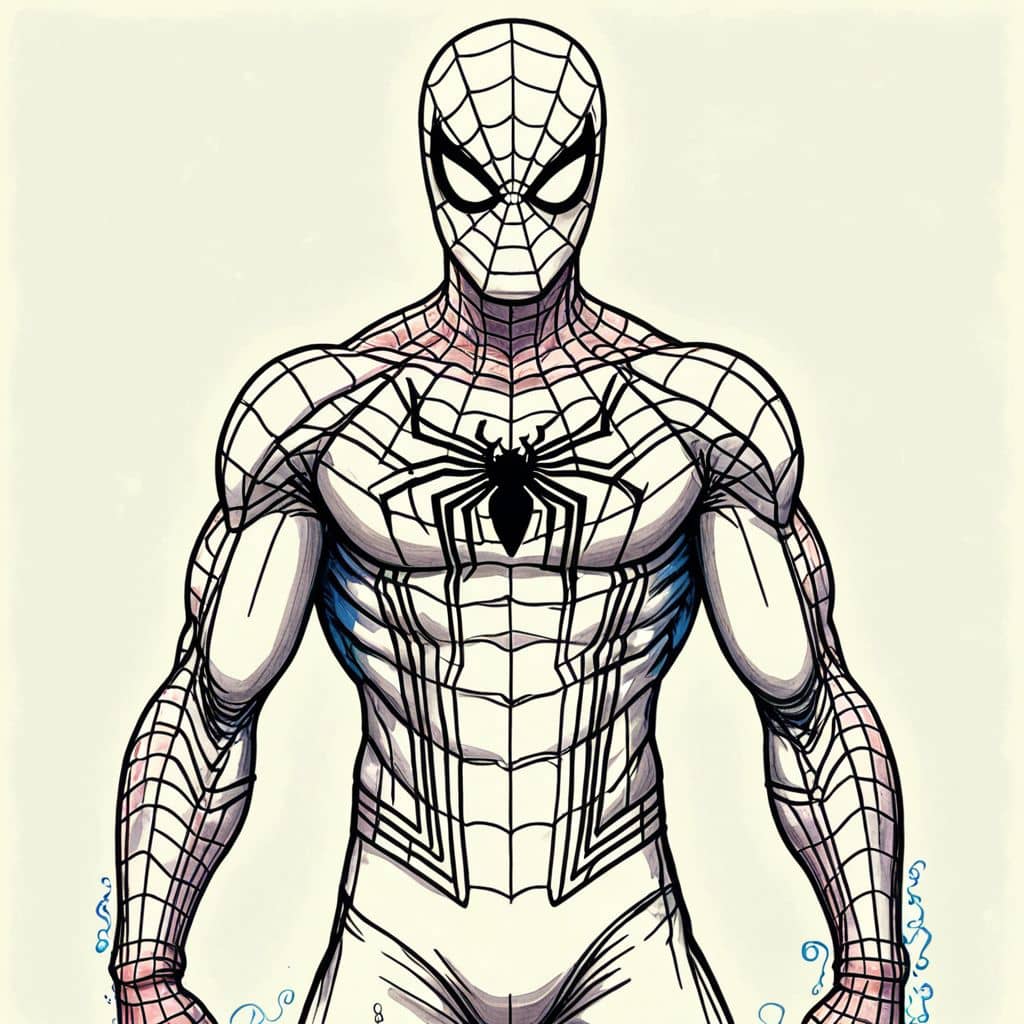Colored Spiderman - future foundation suit