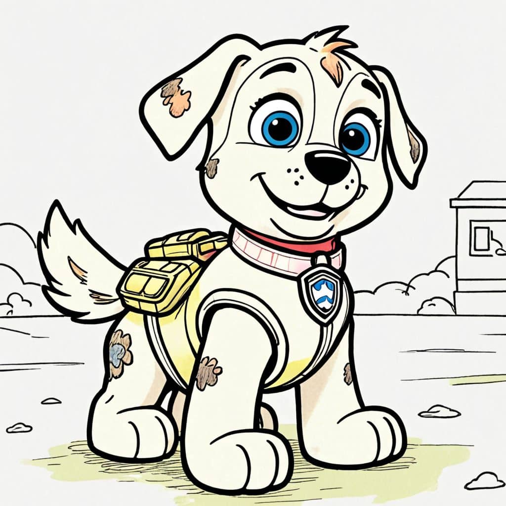 Colored Rocky - Paw Patrol recycling vest