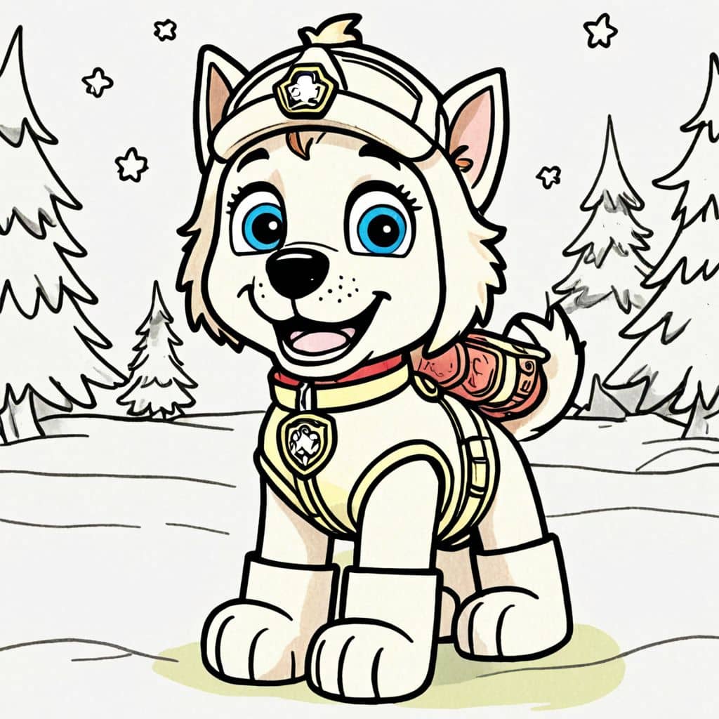 Colored Everest - Paw Patrol snow gear