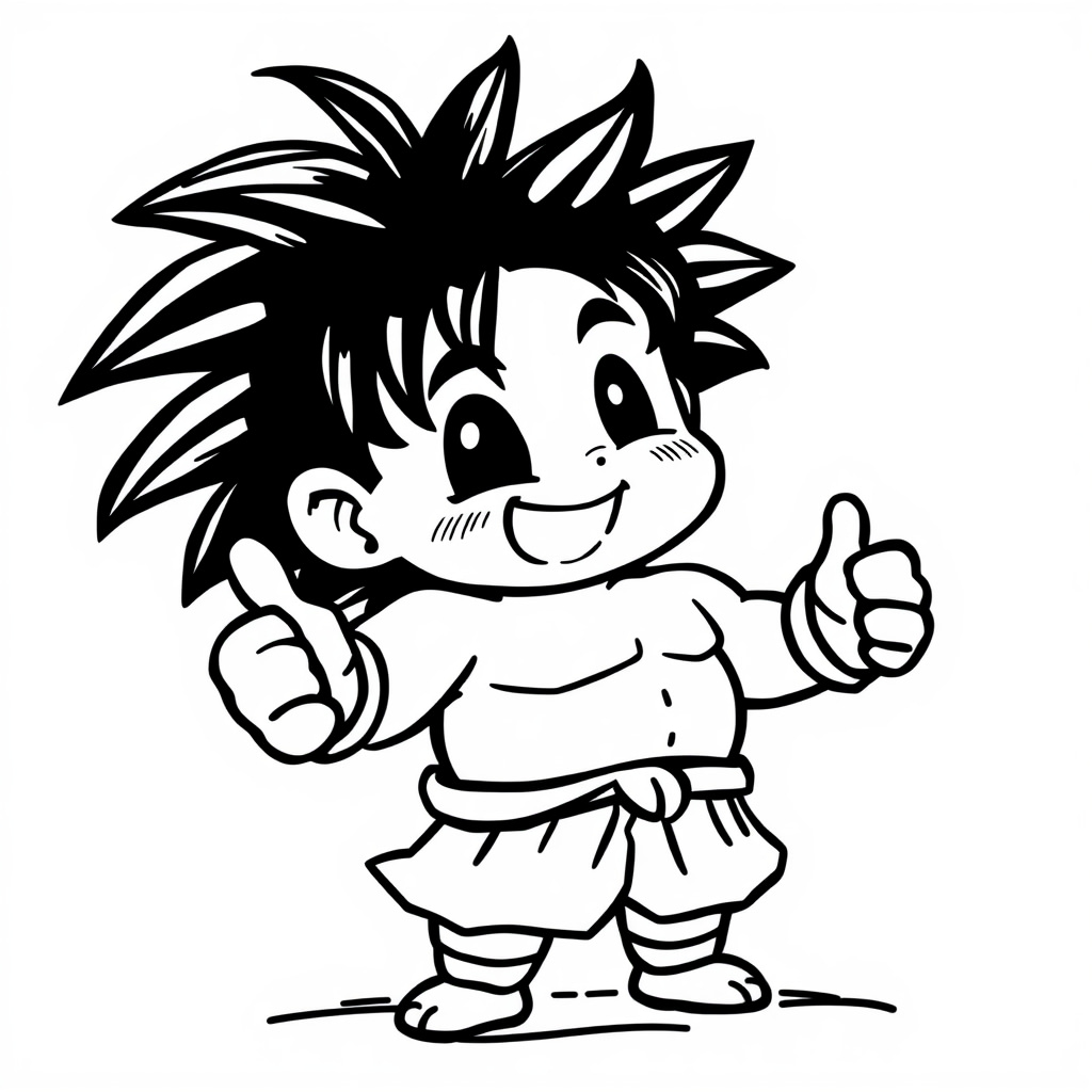 Broly giving a thumbs up