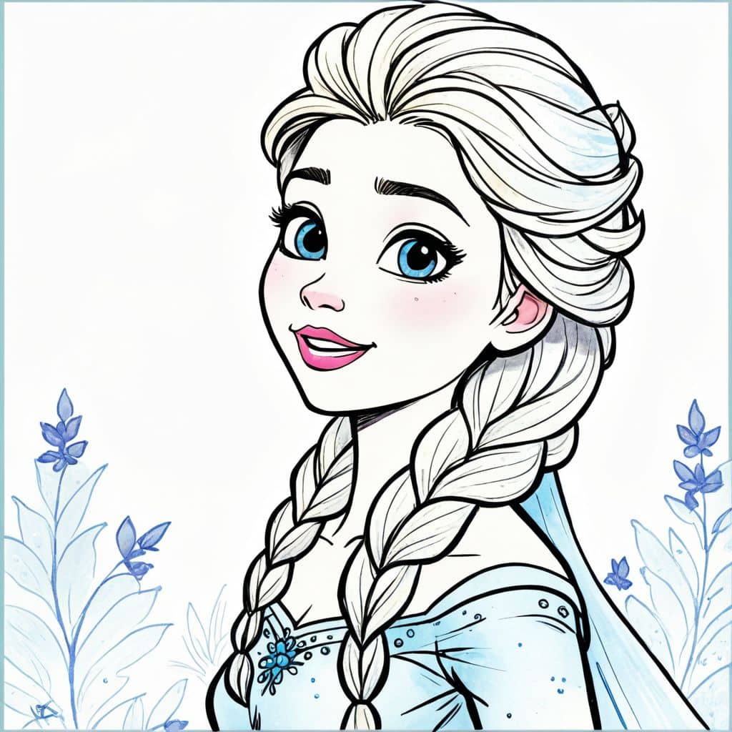 Colored Elsa - Frozen Princess singing song