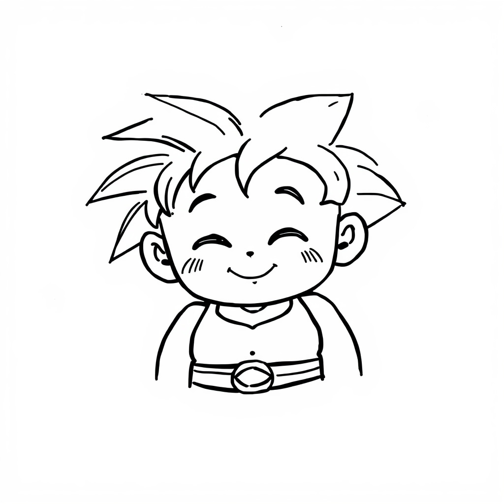 Broly smiling gently