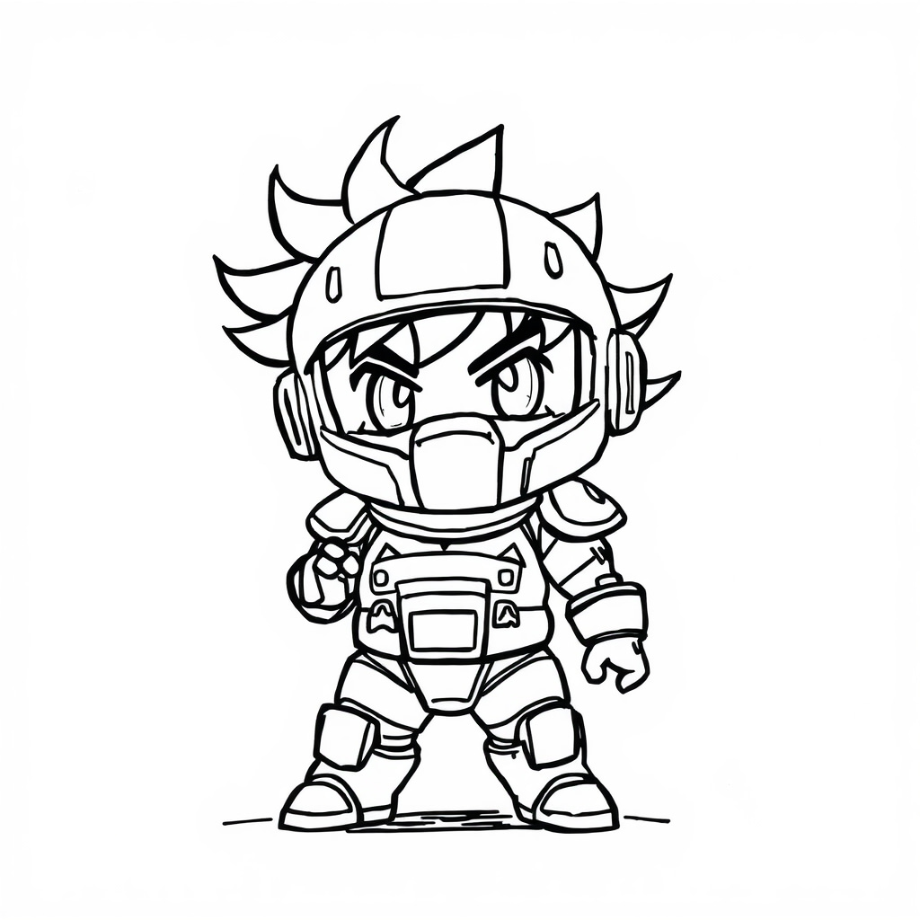 Broly as a futuristic space soldier