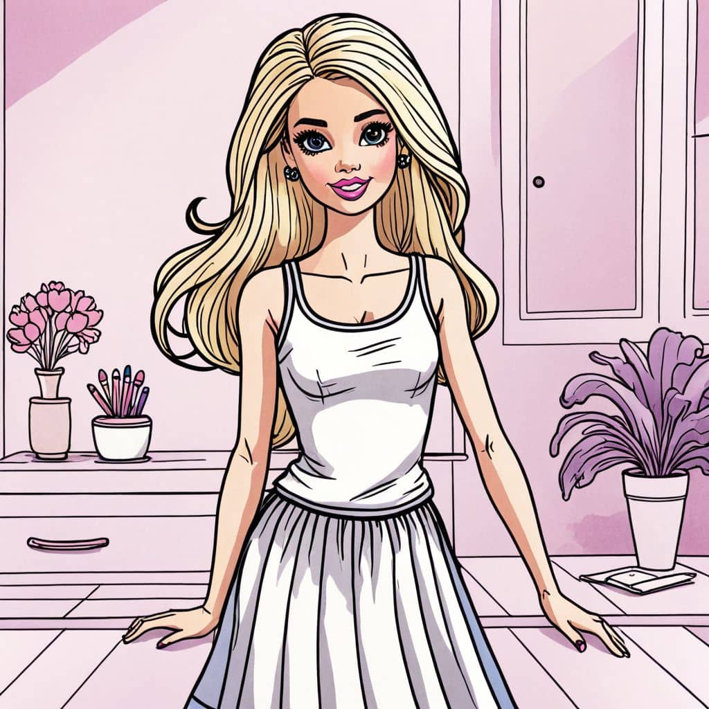 Colored Barbie - feeling proud