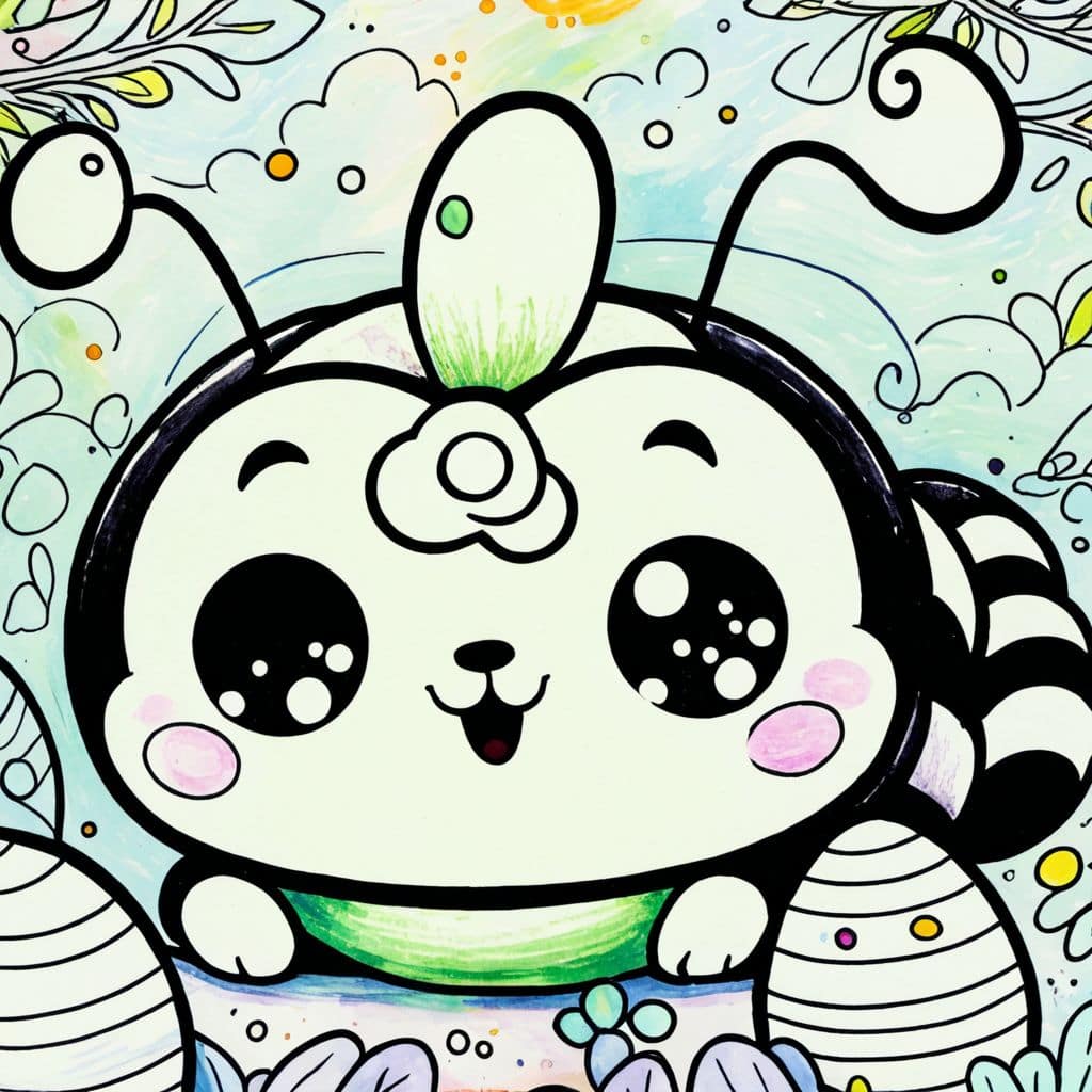 Colored Caterpillar's Easter Egg Hunt
