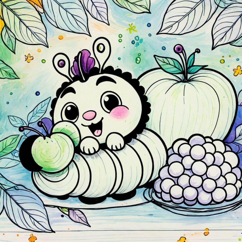 Colored Caterpillar's Thanksgiving Feast.