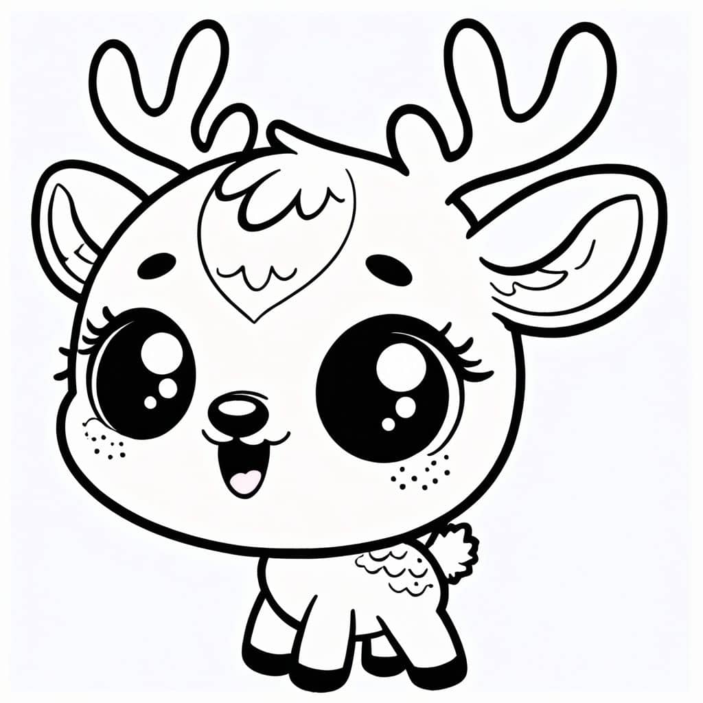 Colored Reindeer with Carol Sheets